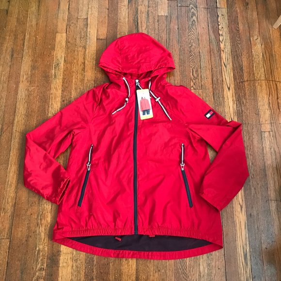 tommy hilfiger hooded windbreaker